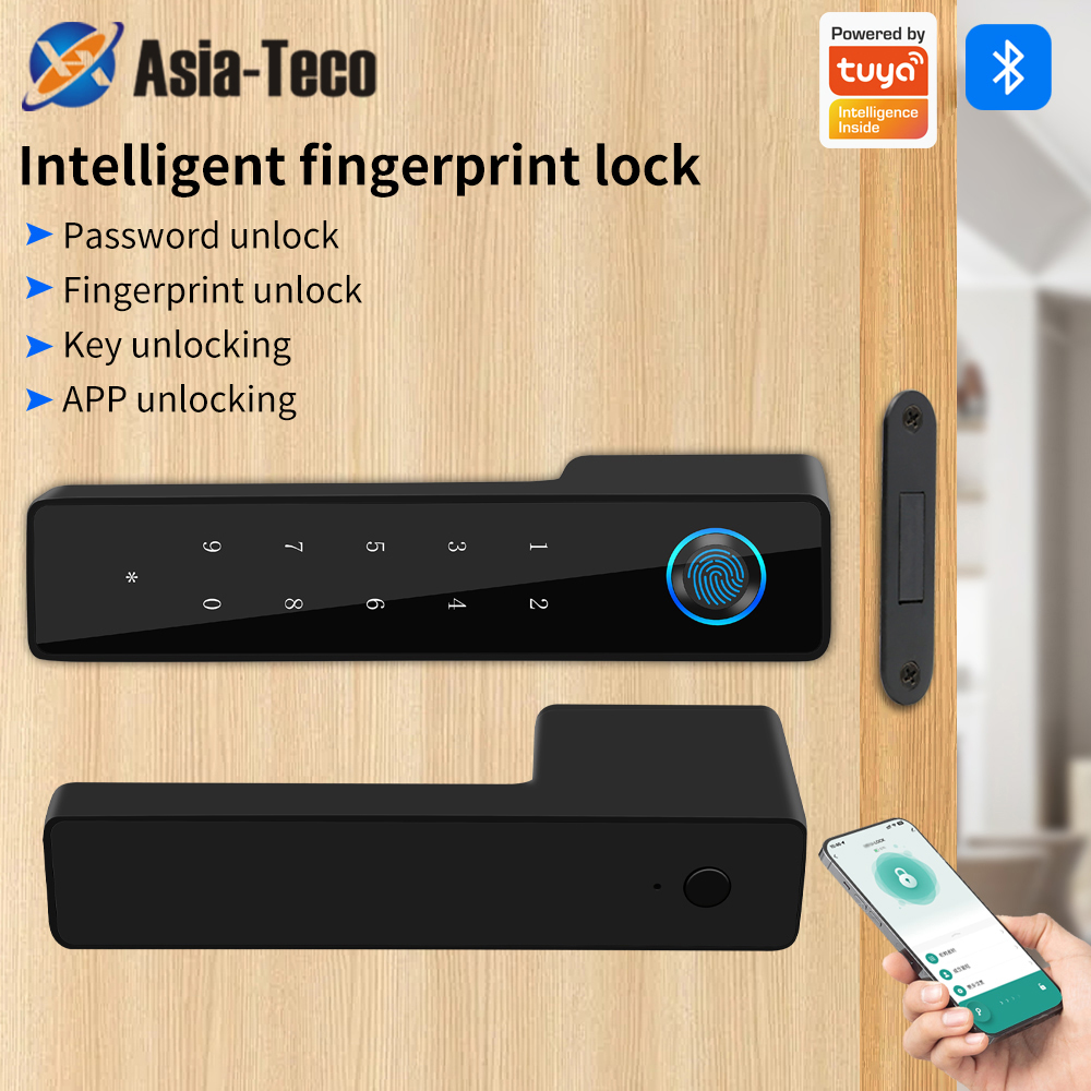 Furniture Hardware Supplies - Minimalist Electronic Fingerprint Silent Door Lock