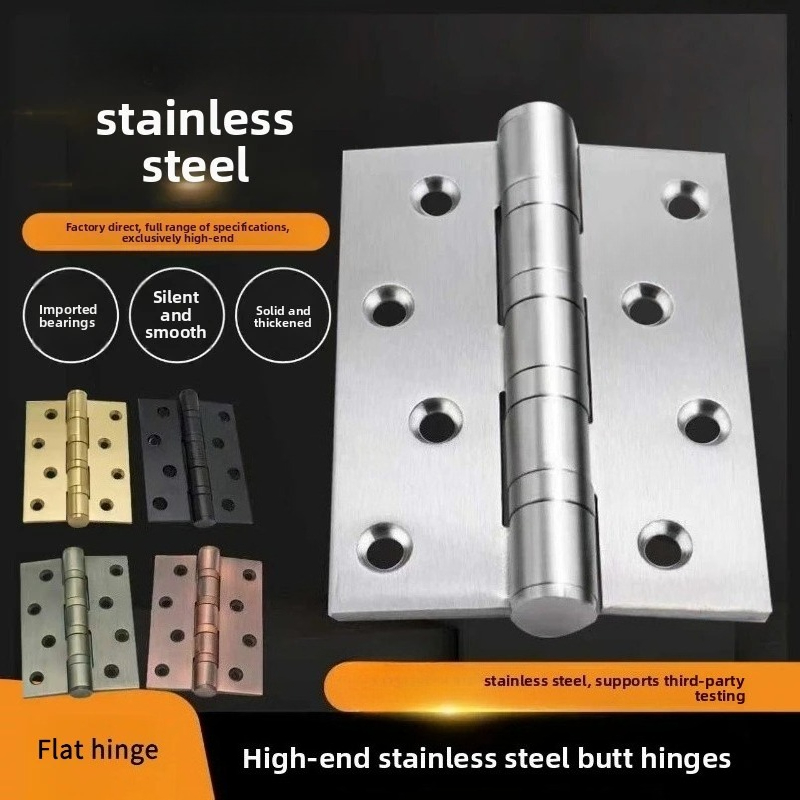 Furniture Hardware Replacement Parts - stainless steel Mute Hinge Room Door