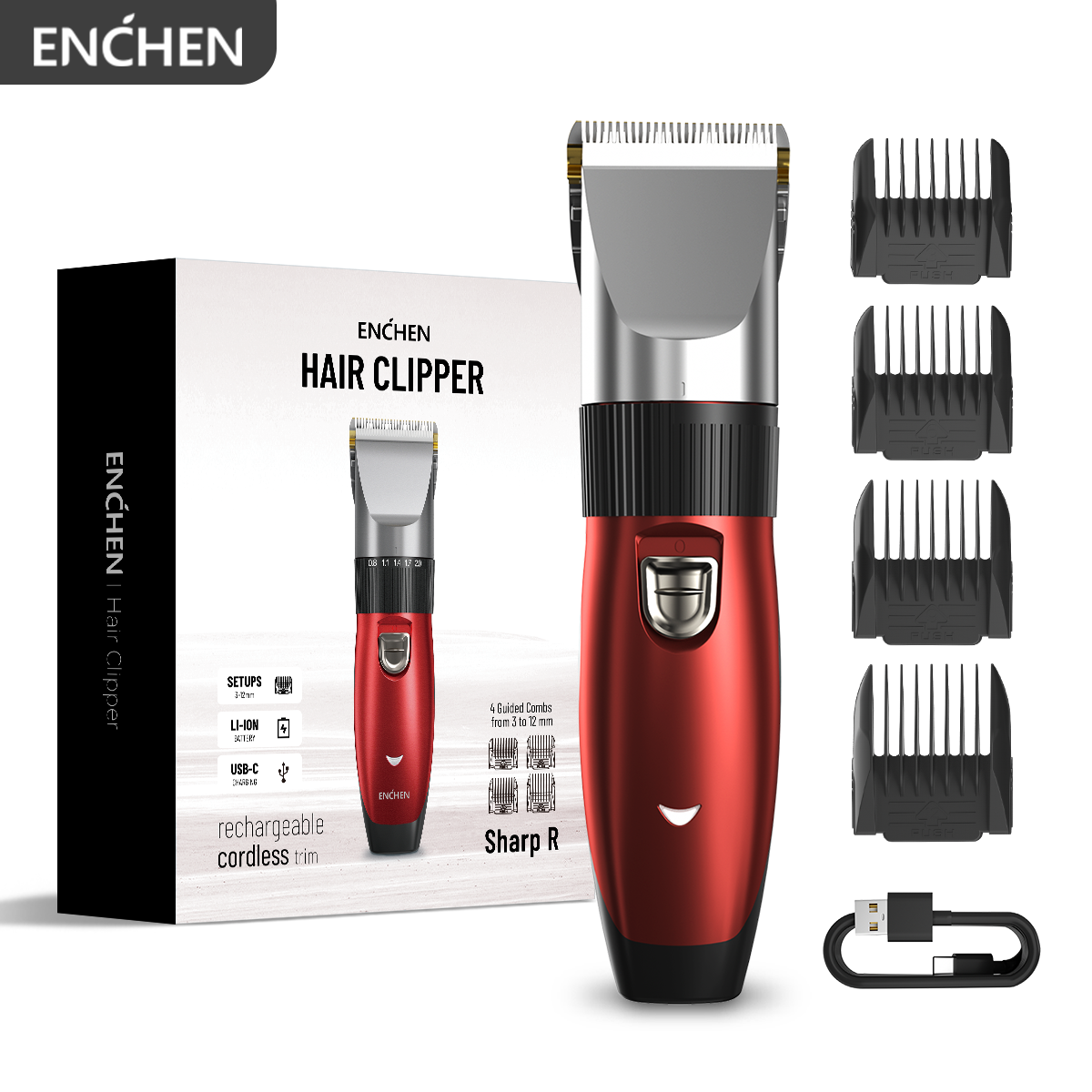 Universal Furniture Hardware - ENCHEN Sharp R Professional Haircut Clipper