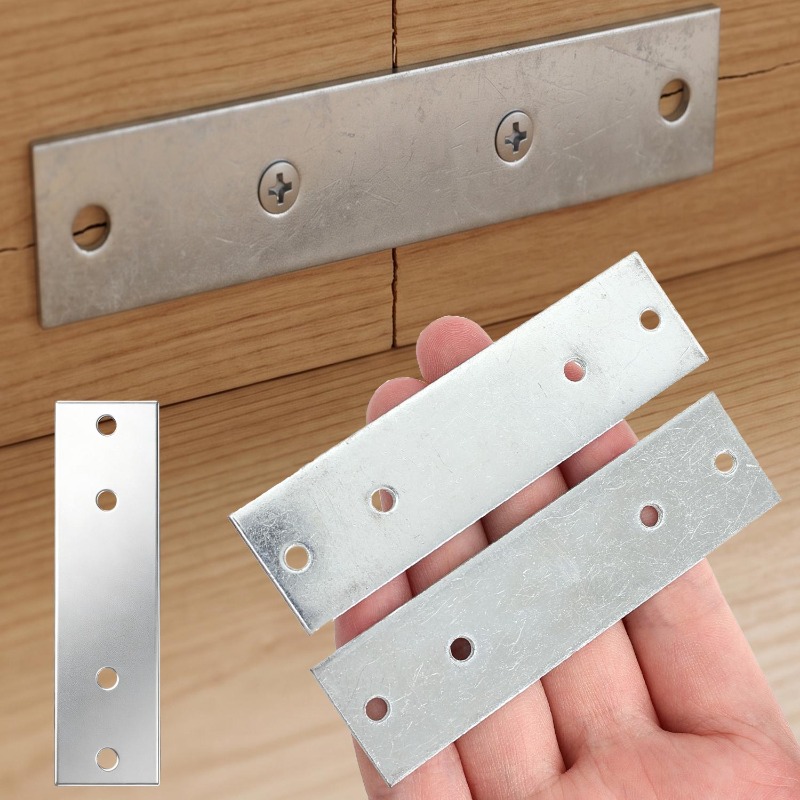 Furniture Hardware Supplies - 6/1PCS Heavy Duty Straight Brace Brackets