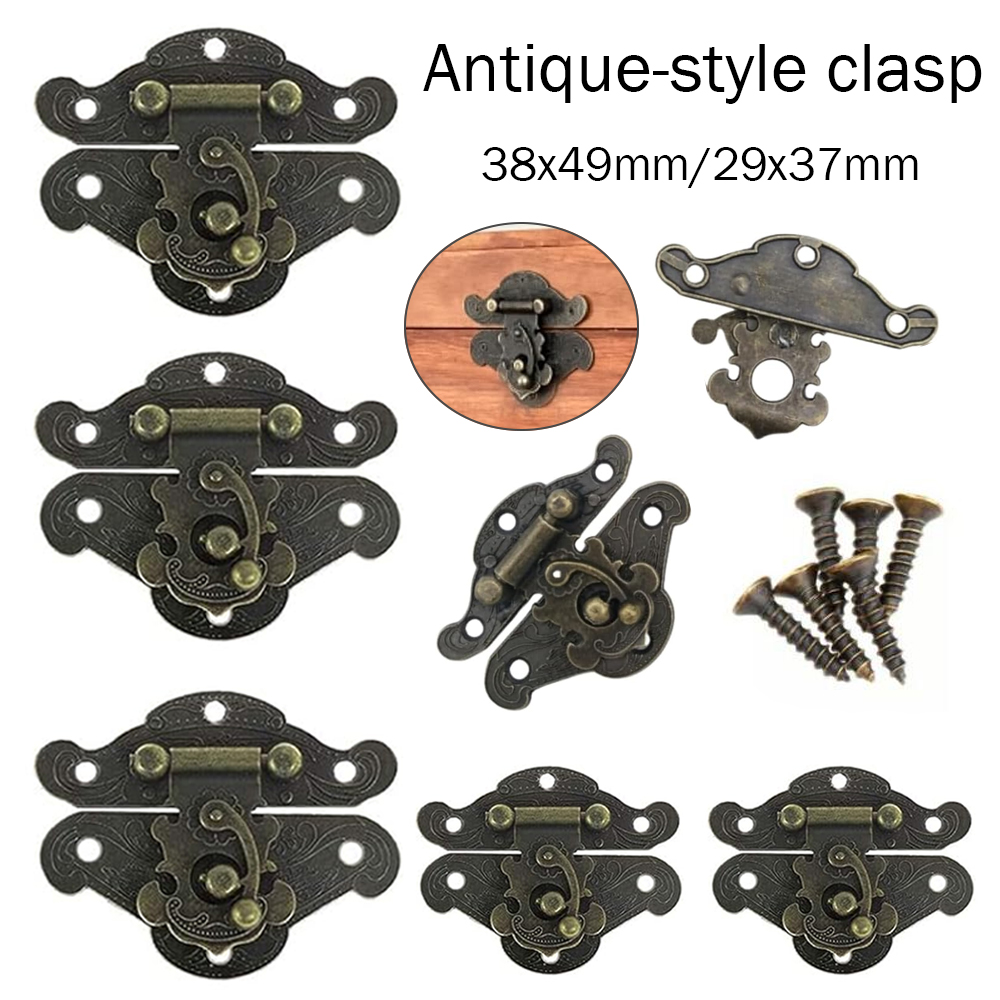 Furniture Hardware Supplies - 5-20pcs Vintage Metal Hasp Latch Clasp