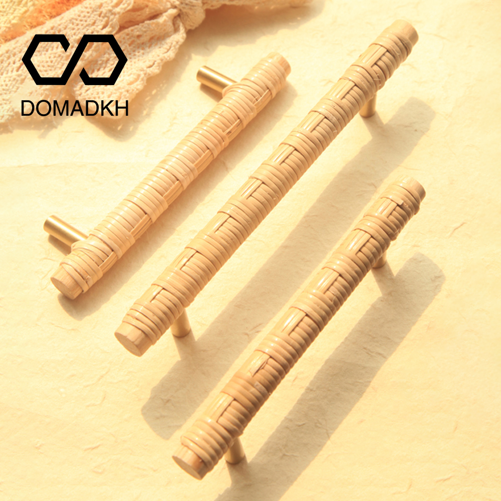 Unique Furniture Hardware Pulls - Wooden Rattan Cabinet Door Handles Unique