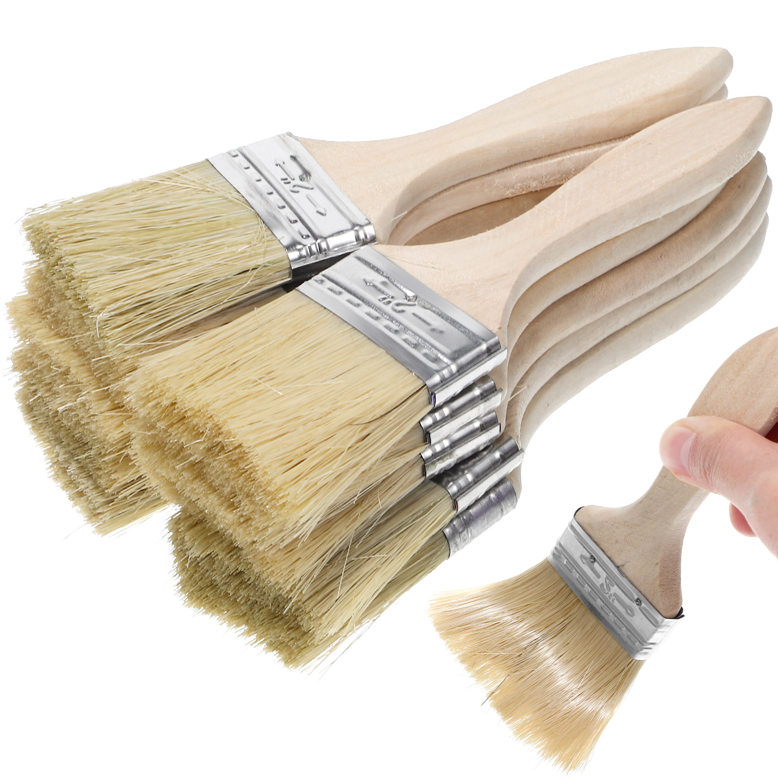 Furniture Hardware Supplies - 10 Pcs Thickened Wooden Handle Paint