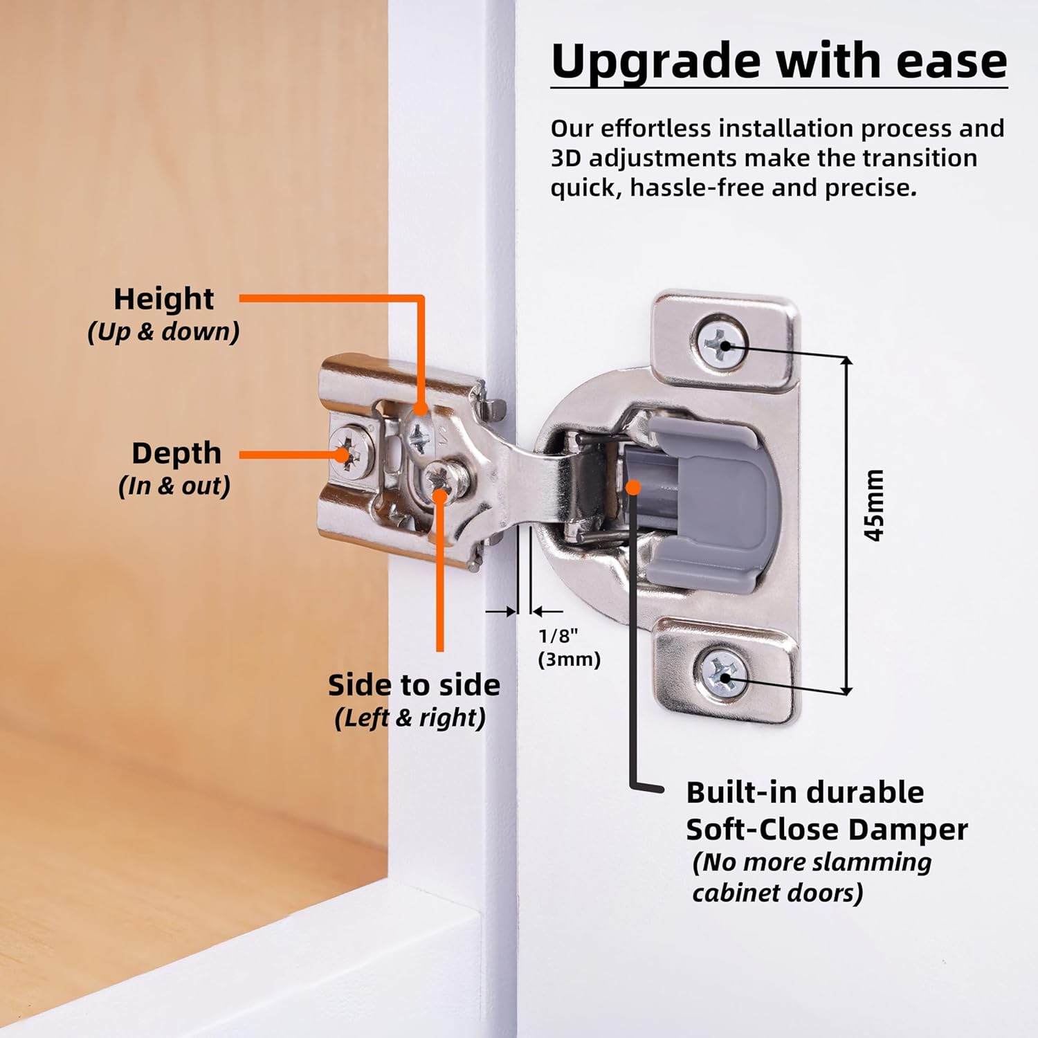 1-2 inch Overlay Soft Close Hi - Furniture Hardware Replacement Parts recensione e prezzo