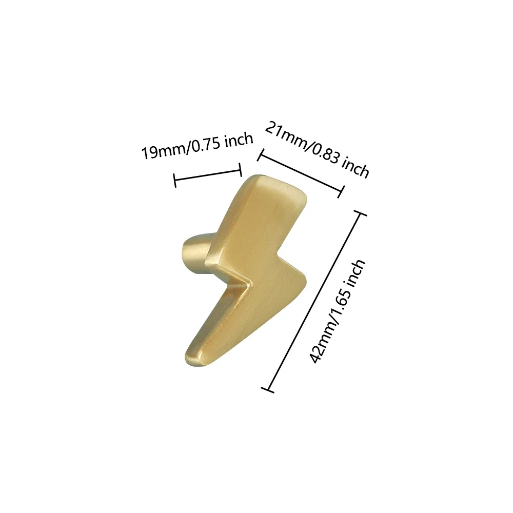 Lightning Design Brass Cabinet - Unique Furniture Hardware Pulls recensione e prezzo