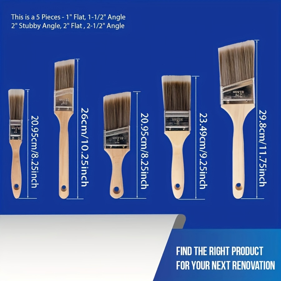 5Pcs High Quality Paint Brush  - Furniture Hardware Supplies recensione e prezzo