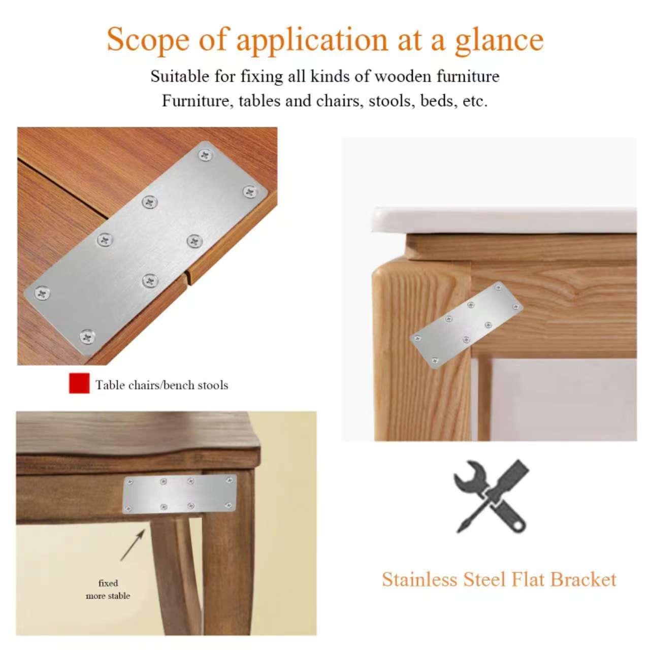 6Pcs Stainless Steel Metal Str - Furniture Hardware Wood recensione e prezzo