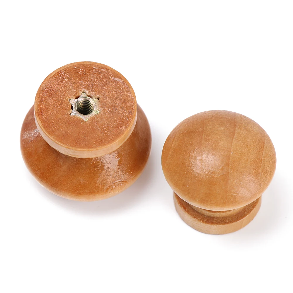 10pcs/Lot Round Shape Natural  - Furniture Hardware Wood recensione e prezzo