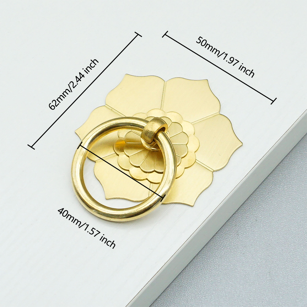 Floral Brass Cabinet Door Knob - Unique Furniture Hardware Pulls recensione e prezzo
