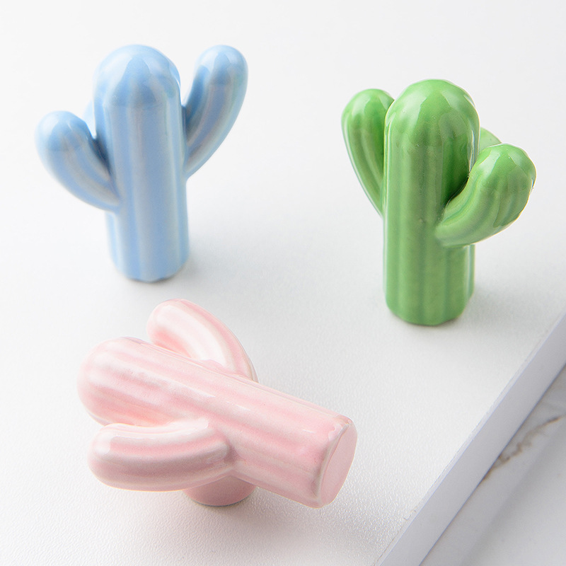 1/4pcs Colorful Ceramic Cactus - Unique Furniture Hardware Pulls recensione e prezzo