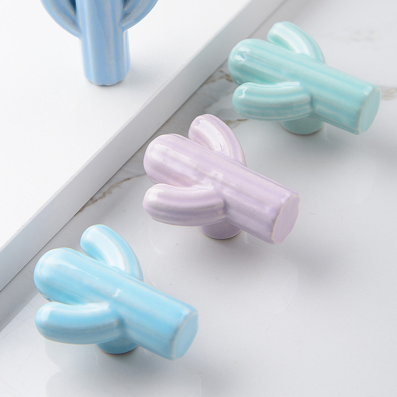 1/4pcs Colorful Ceramic Cactus - Unique Furniture Hardware Pulls recensione e prezzo