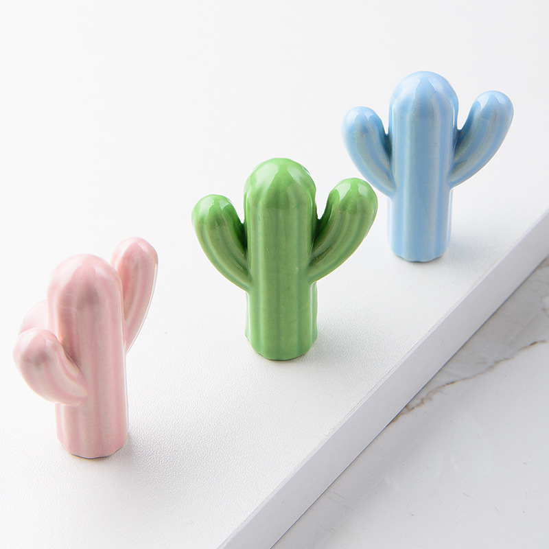 1/4pcs Colorful Ceramic Cactus - Unique Furniture Hardware Pulls recensione e prezzo