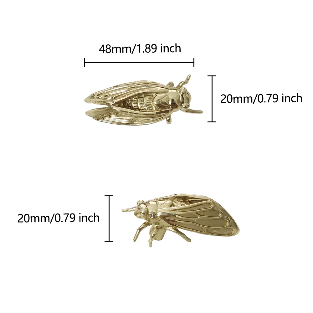 Brass Cicada Cabinet Door Knob - Unique Furniture Hardware Pulls recensione e prezzo