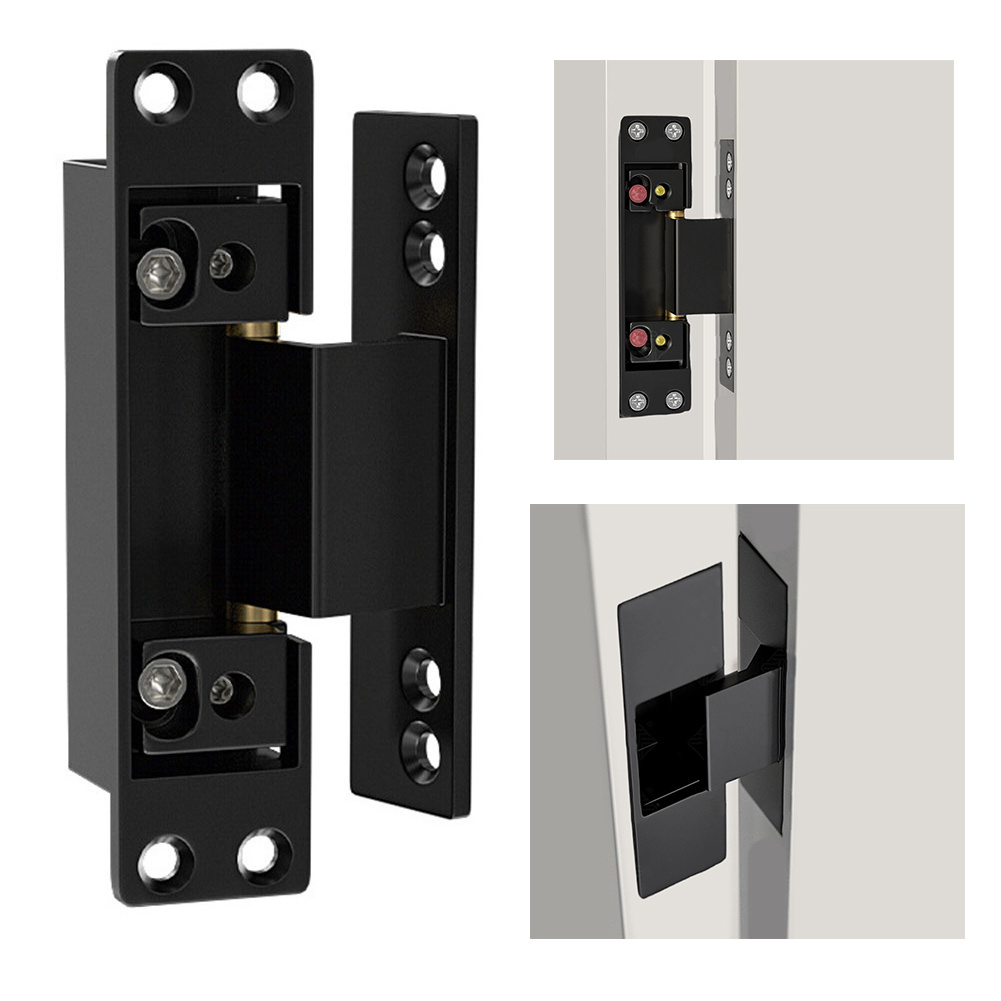 1Pcs Black Door Hinges Invisib - Furniture Hardware Replacement Parts recensione e prezzo