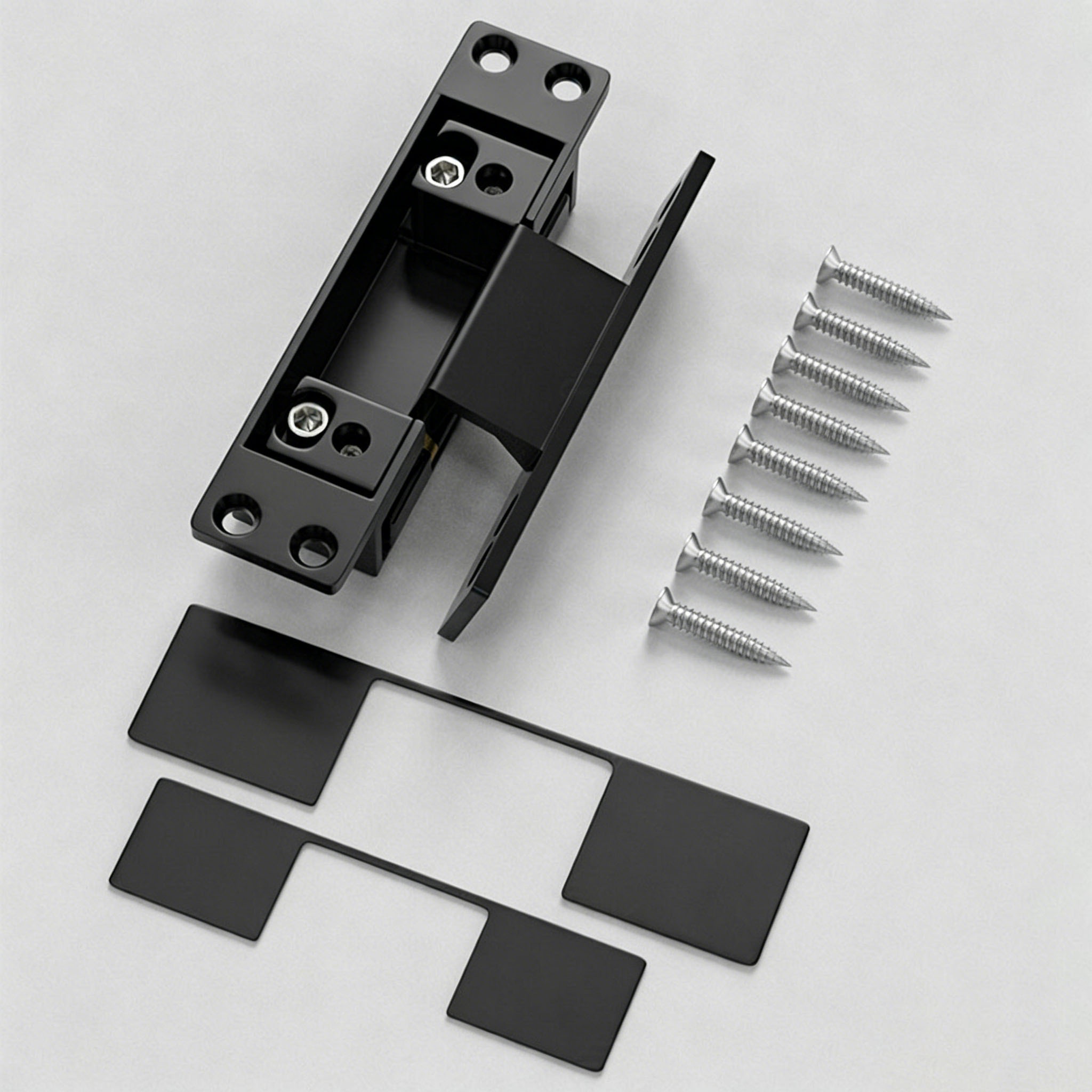 1Pcs Black Door Hinges Invisib - Furniture Hardware Replacement Parts recensione e prezzo