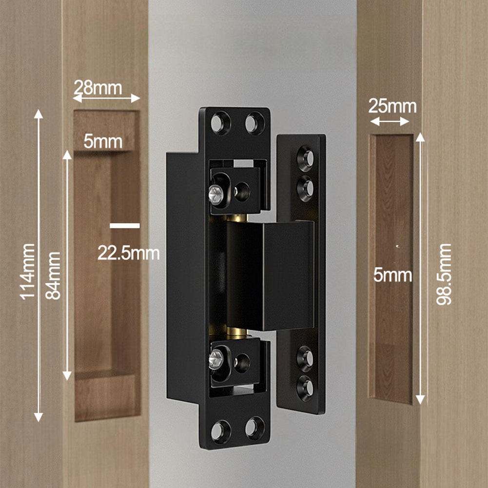 1Pcs Black Door Hinges Invisib - Furniture Hardware Replacement Parts recensione e prezzo