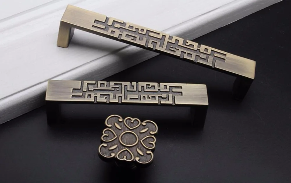 2 pcs Chinese Style Drawer Dra - Unique Furniture Hardware Pulls recensione e prezzo
