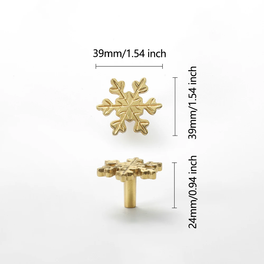 Snowflake Brass Cabinet Door K - Unique Furniture Hardware Pulls recensione e prezzo