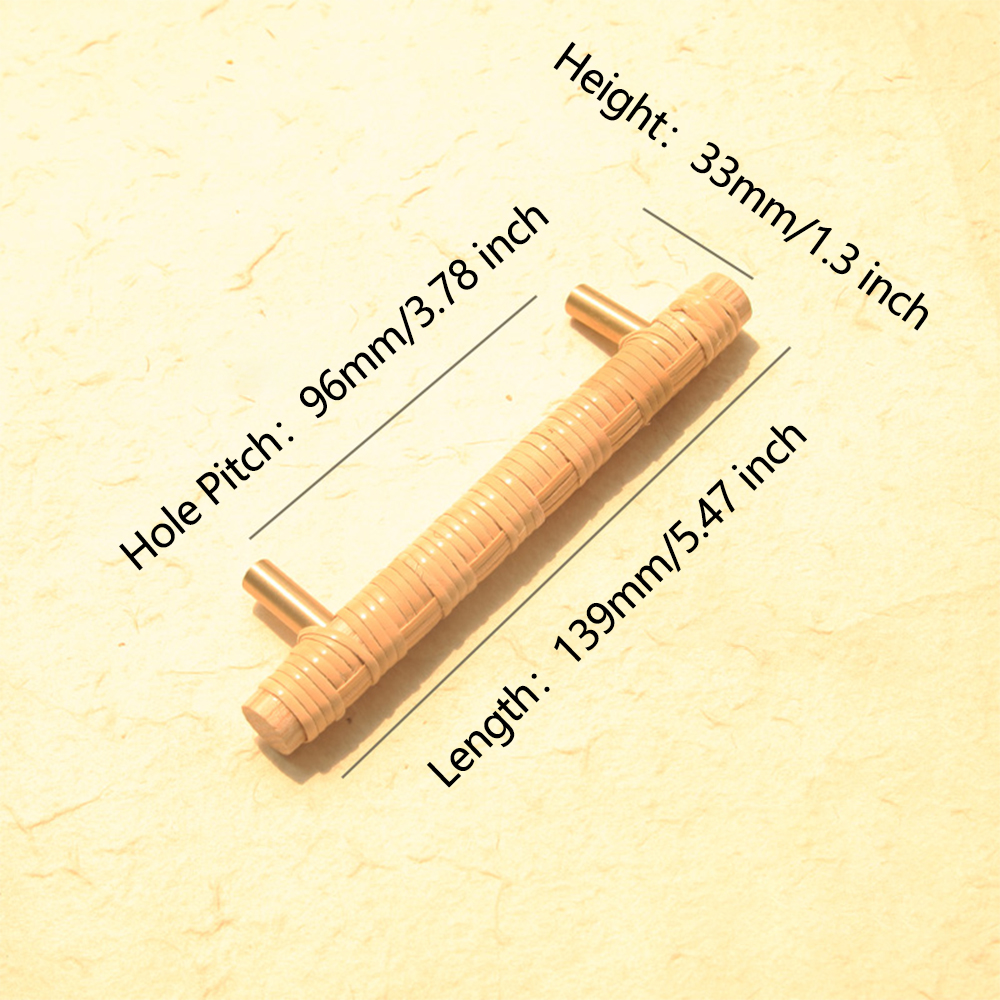 Wooden Rattan Cabinet Door Han - Unique Furniture Hardware Pulls recensione e prezzo