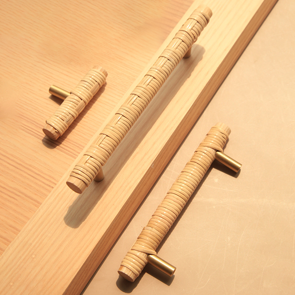 Wooden Rattan Cabinet Door Han - Unique Furniture Hardware Pulls recensione e prezzo