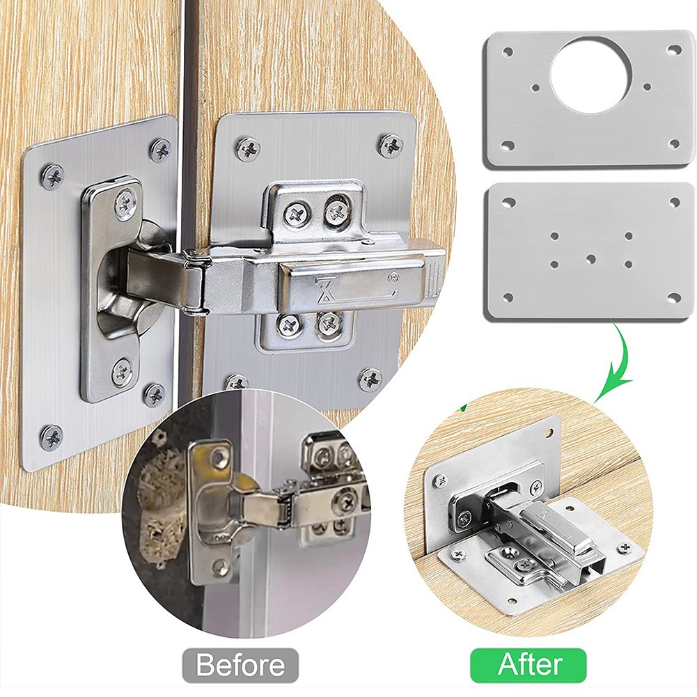 1/2/4/10Pcs Hinge Repair Plate - Furniture Hardware Replacement Parts recensione e prezzo