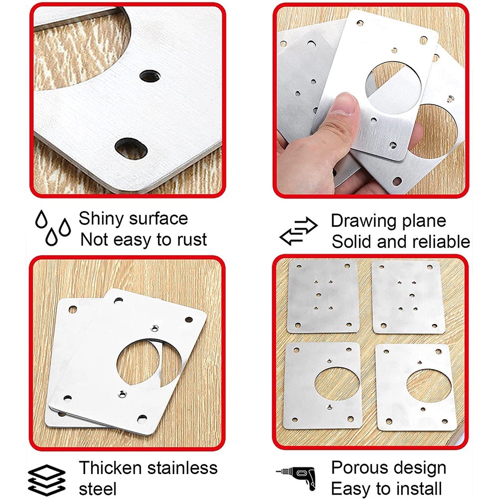 1/2/4/10Pcs Hinge Repair Plate - Furniture Hardware Replacement Parts recensione e prezzo