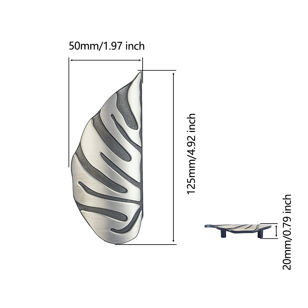 Zinc Alloy Monstera Leaf Cabin - Unique Furniture Hardware Pulls recensione e prezzo